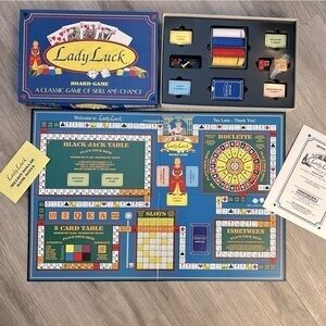 LADY LUCK vintage skill and chance board game. Excellent condition.